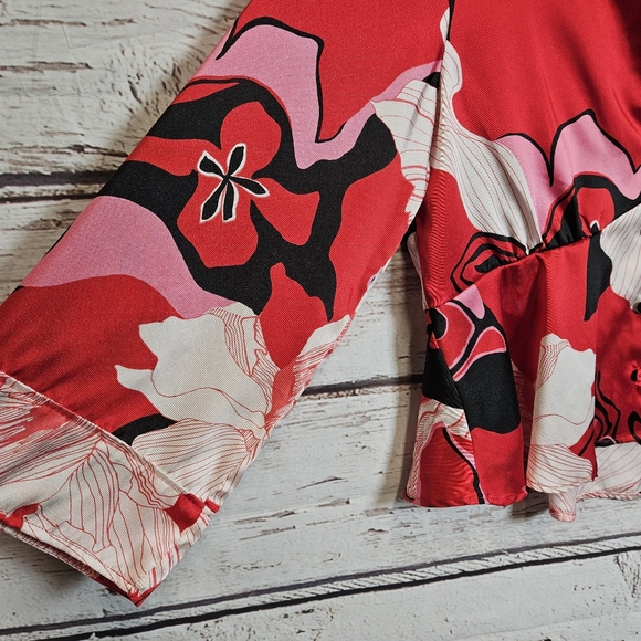 Zara kimono floral blouse - Picture 7 of 14